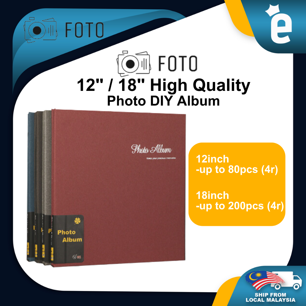 High Quality Photo Album Sticky Album 12 inch / 18 inch 40 pages up to