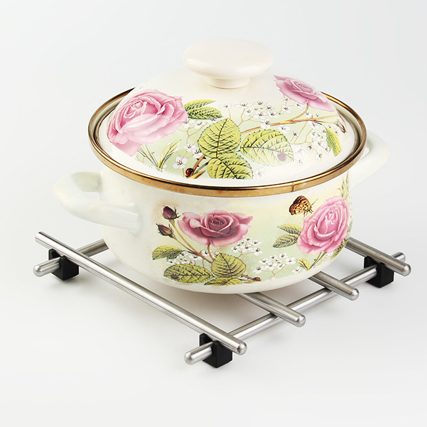 Stainless Steel Pot Stand Lamplig Trivet Heat Stand Kitchen Hot Pot Stand Lekar Periuk Alas