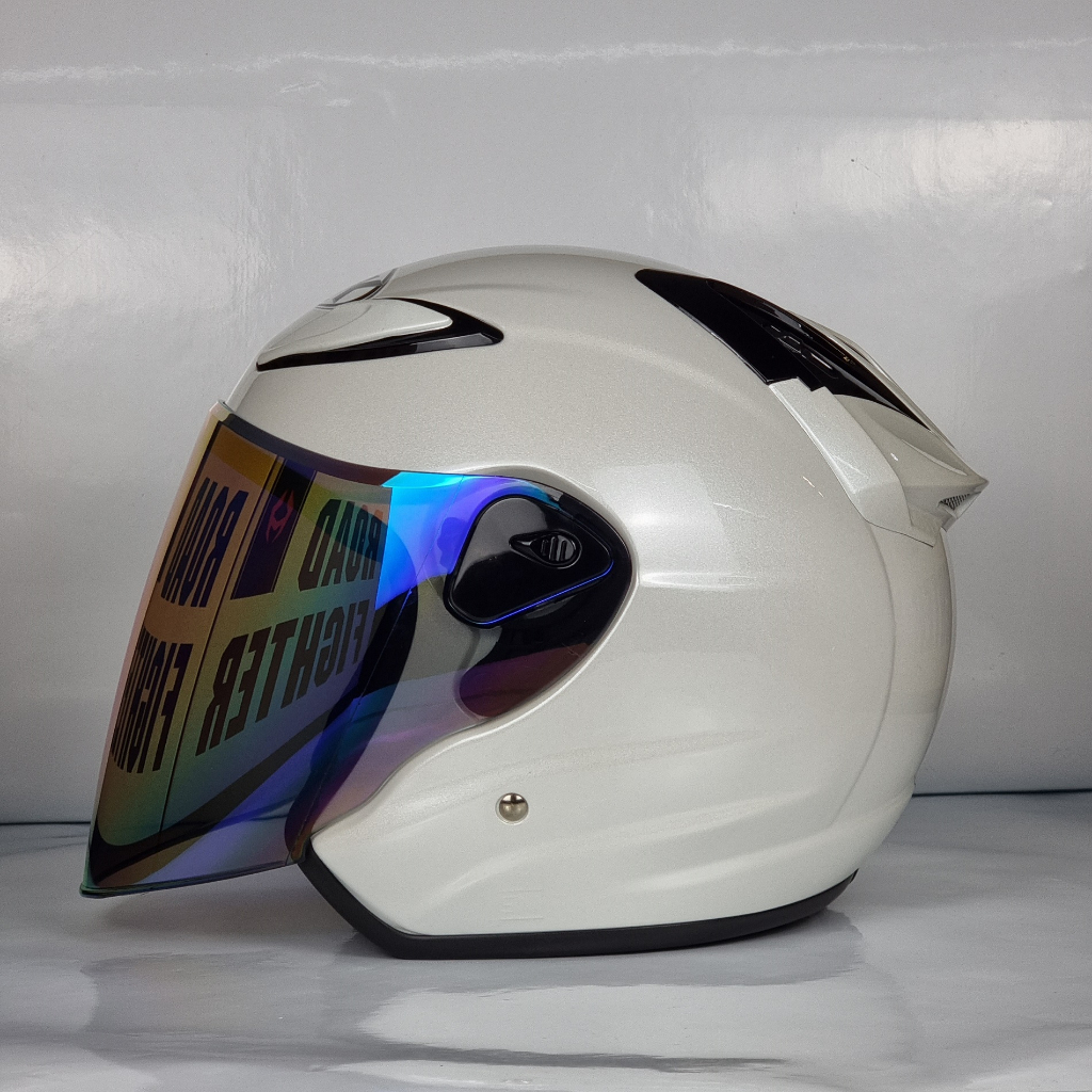 NHK Helmet R6 v2 Solid (White Pearl Glossy) | Shopee Malaysia