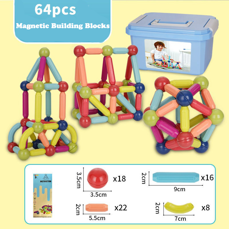 Stick-O Forest Friends – Blocchi Magnetici Da Costruzione 16 Pezzi – Gioco Educativo Prescolare Magformers – Design Grande E Sicuro