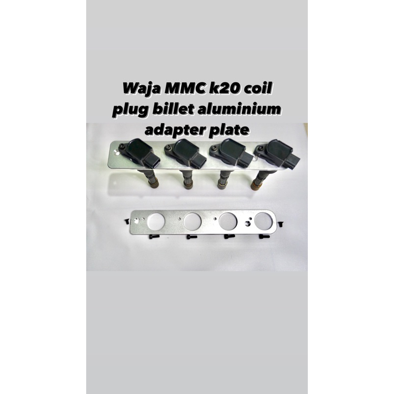 WAJA MMC 4G18 k20 denso coil on plug cop billet Aluminium plate adapter