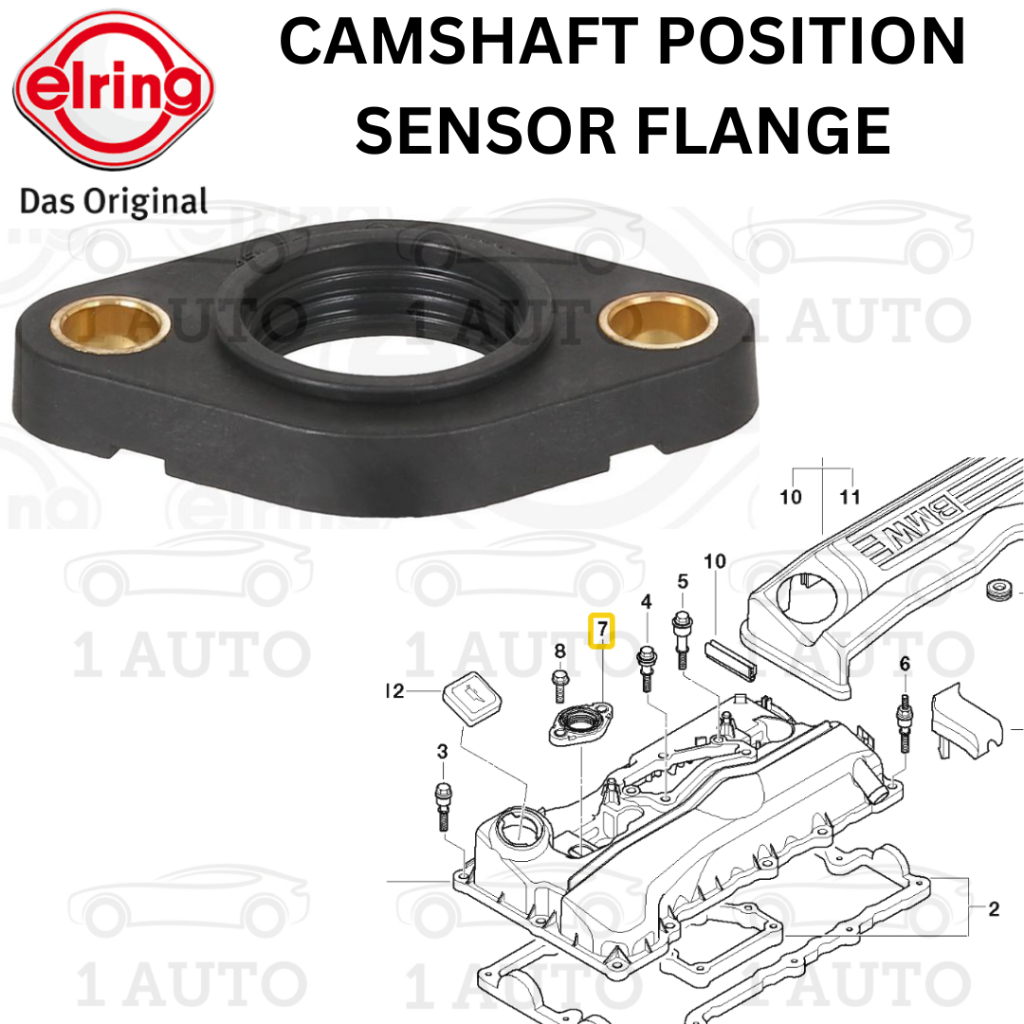 ELRING GERMANY CAMSHAFT POSITION SENSOR FLANGE SEAL BMW N20 N46 ENGINE ...