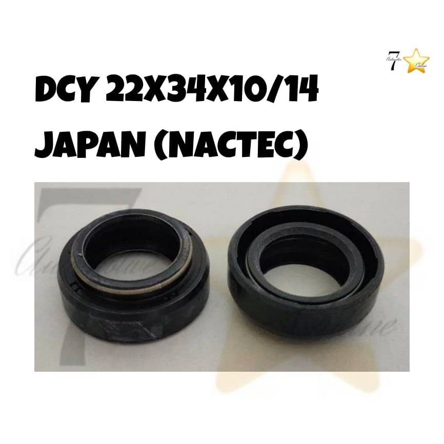 MADE IN JAPAN (NACTEC) / ABSORBER OIL SEALS DCY 22X34X10X14 NAR0295A ...