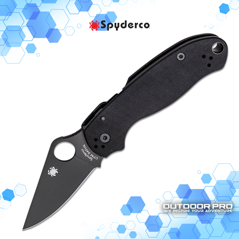 Spyderco Para 3 Black Blade G10 Handle With Compression Lock C223GPBK ...