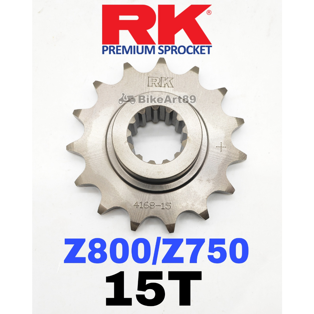 RK Sprocket Set Kawasaki Z800 RK 520 KRX X-Ring Black / Gold Chain
