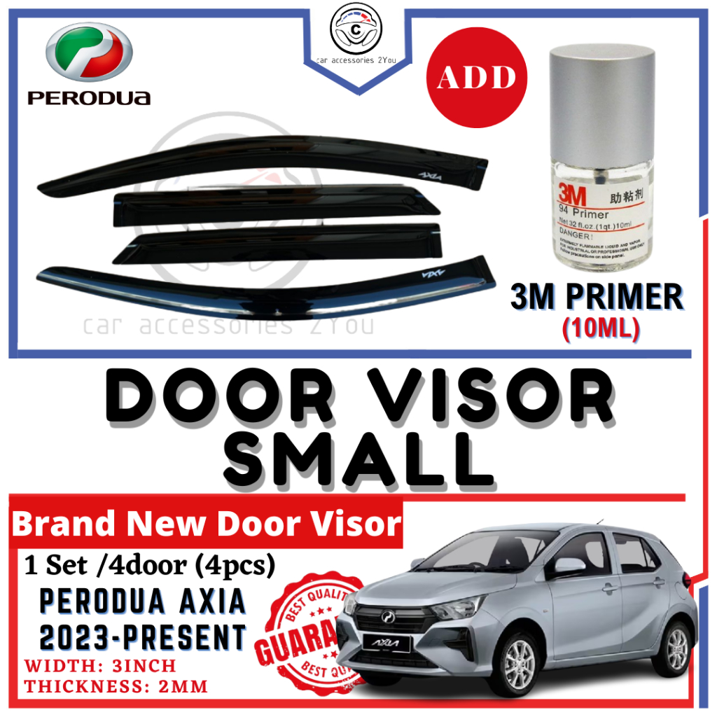 Perodua Axia 2023 - Present Door Visor 3 INCH / Injection Air Press ...