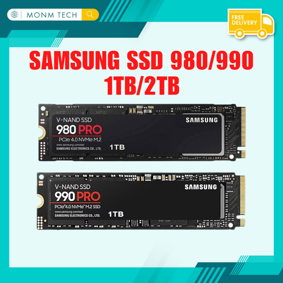 SAMSUNG 980 PRO Series - 1TB PCIe Gen4. X4 NVMe 1.3c - M.2