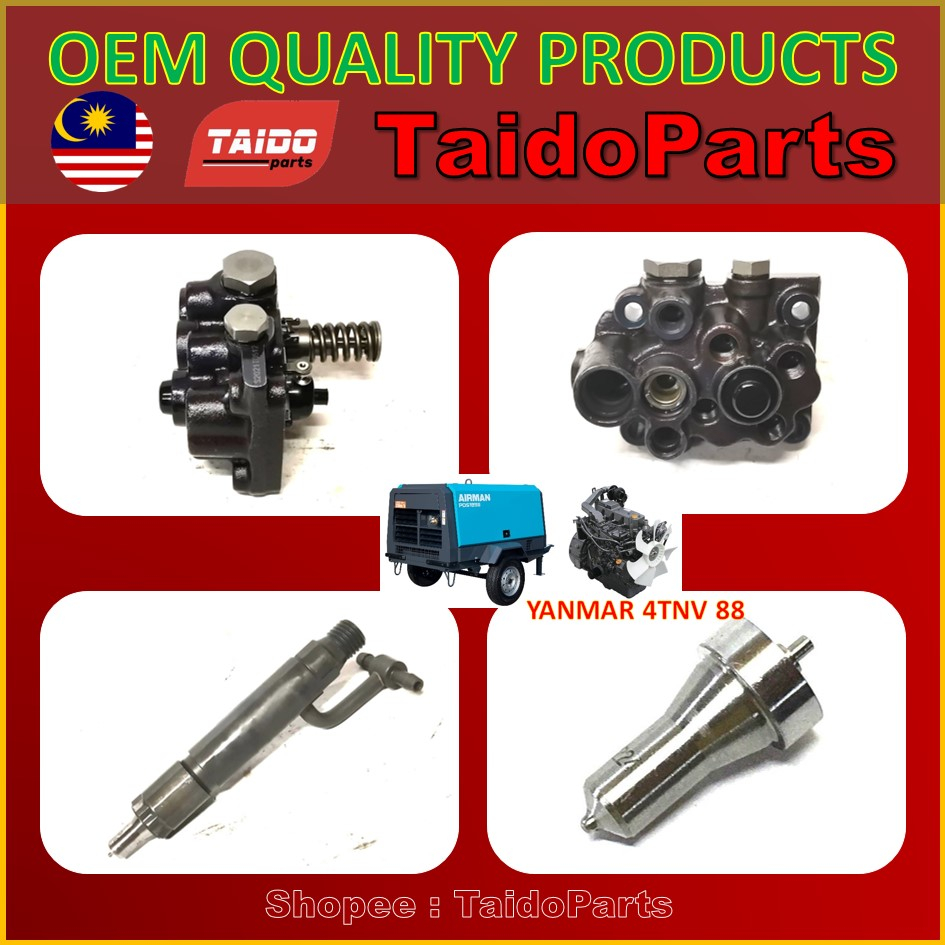 Yanmar Komatsu fuel injector and Rotor fuel pump 4TNV88 Generator Mini ...