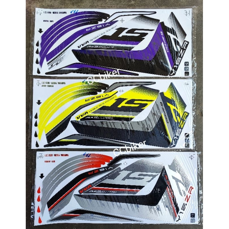 Motor Body Sticker Yamaha Y16ZR Y16 155 (2) Stripes | Shopee Malaysia