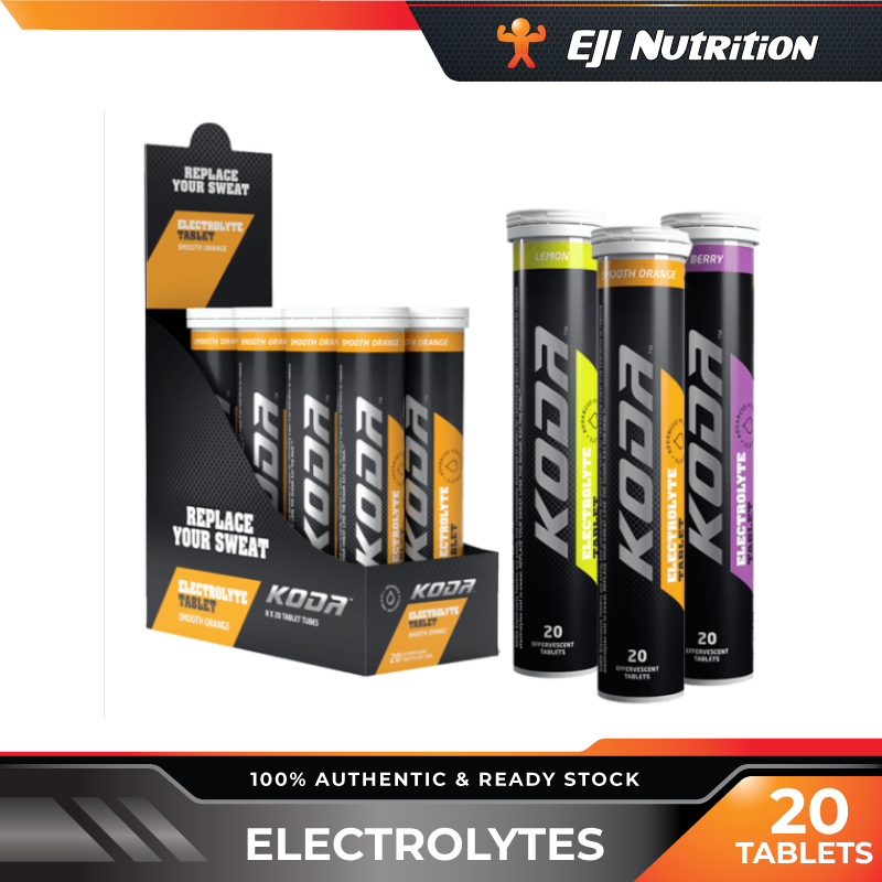 KODA Electrolytes, 20 tablets Hydration, Cycling, Running, Marathon