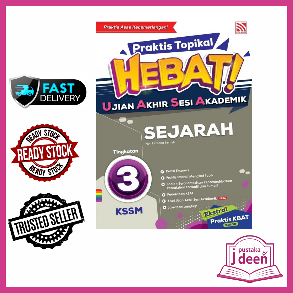 Jdeen Buku Latihan Tingkatan 3 Sejarah Praktis Topikal Hebat Uasa 2023 Shopee Malaysia 