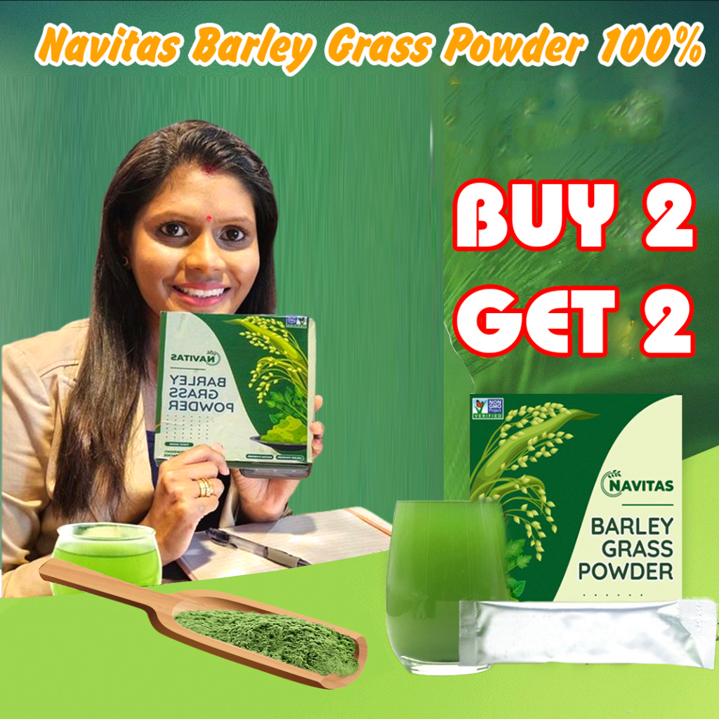 Navitas Barley grass powder original tea tox burn fat effectively and