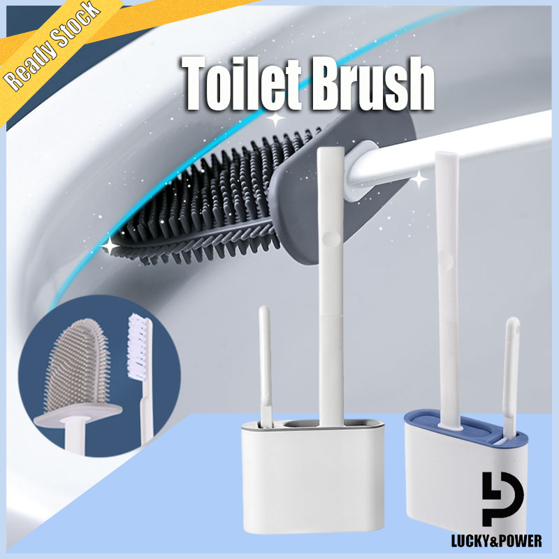 Toilet Brush Bathroom Long Handle Brush Cleaner 360° Universal 3 ...