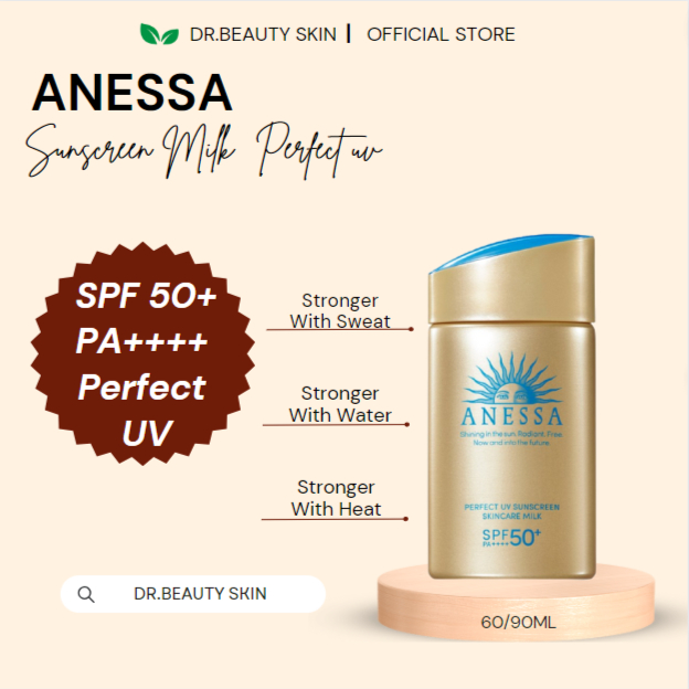 【ANESSA】100% Original PERFECT UV SUNSCREEN SKINCARE MILK SPF50/PA ...