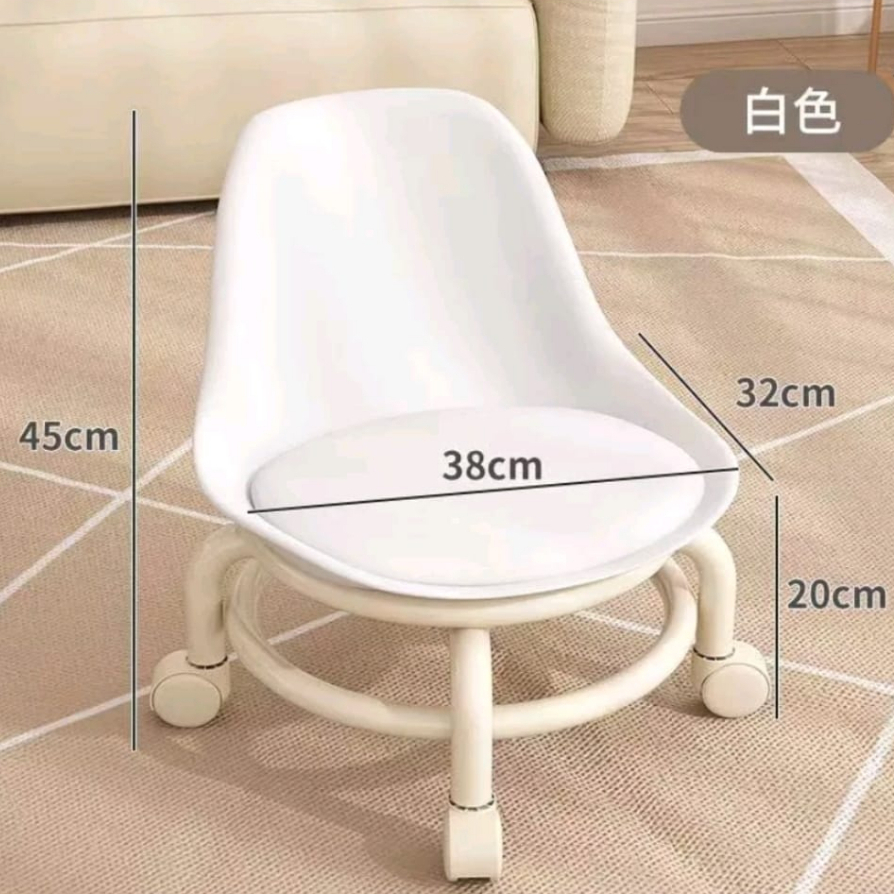 Household modern minimalist shoe changing stool backrest small chair ...