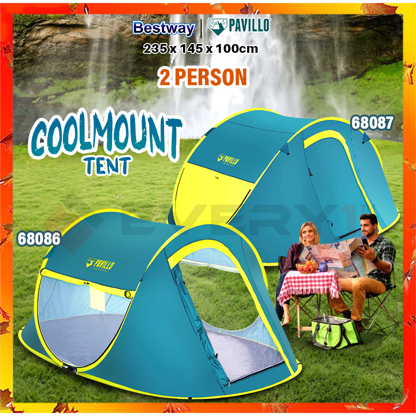 BESTWAY 68086 & 68087 2/4-person Quick & Easy CoolMount Pop-Up Tent ...