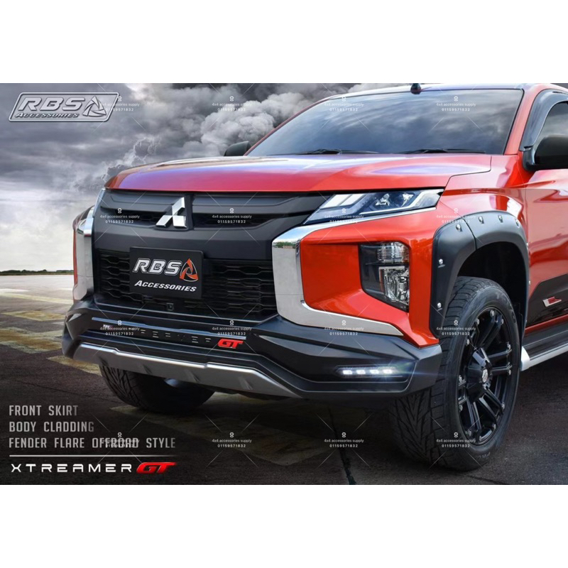 Mitsubishi Triton 2019-2023 Made In Thailand RBS GT Front Skirt With ...