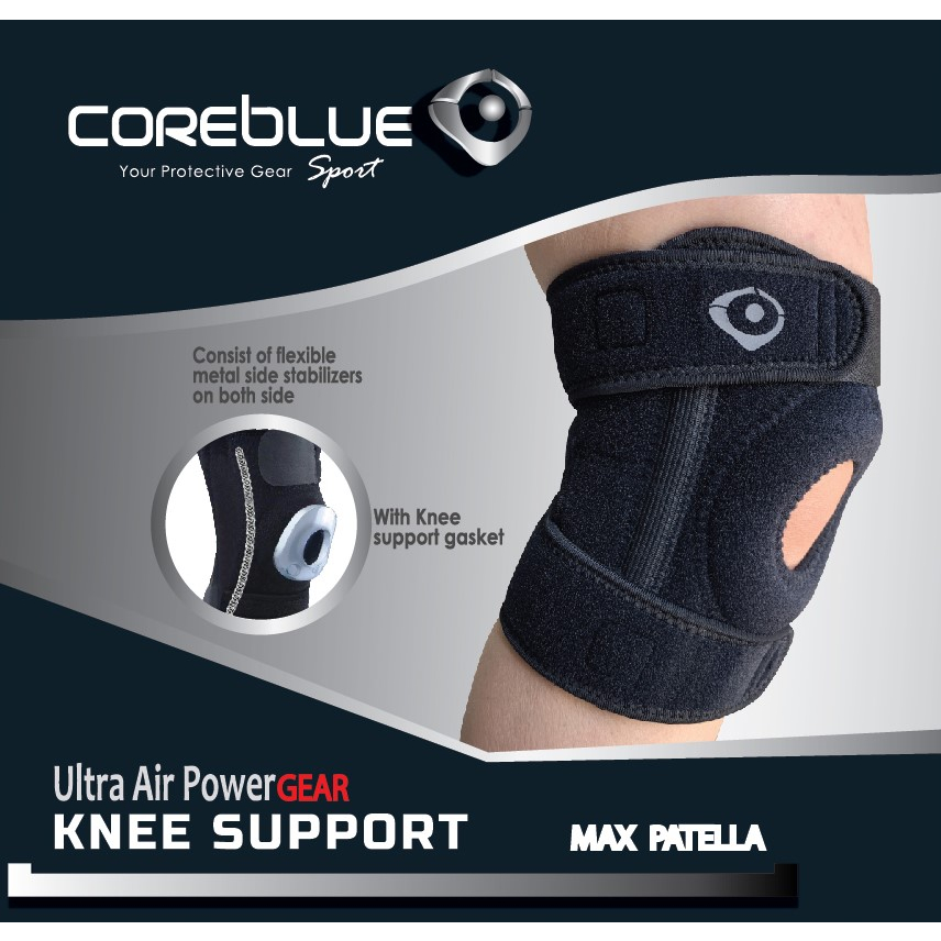 Coreblue Knee Support Adjustable Open Patella Knee Guard Max Patella ...