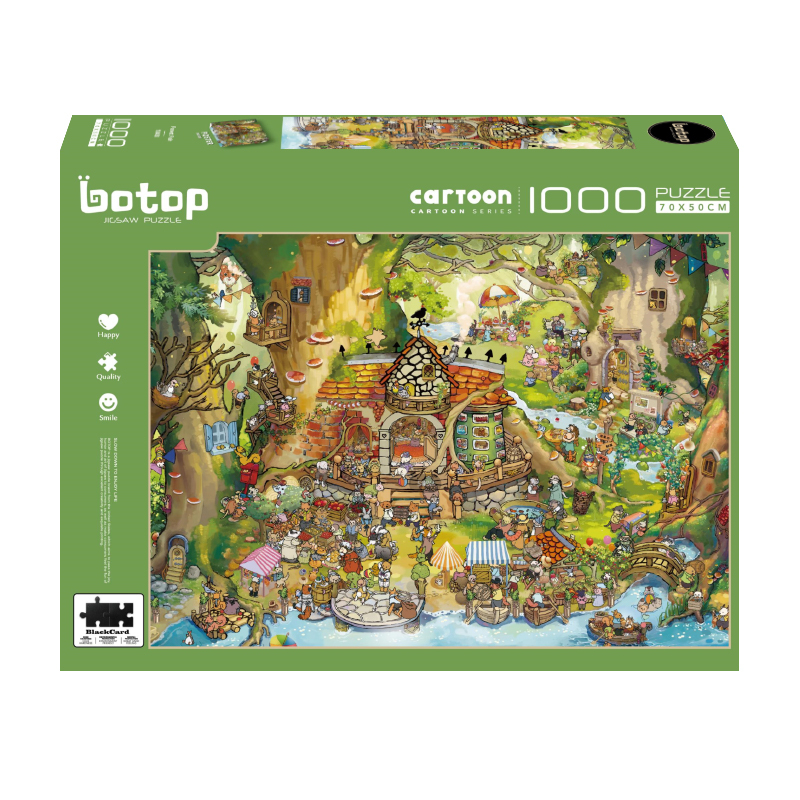 [Ready Stock][Black Card] Botop Jigsaw Puzzle 1000PCS (70X50CM) - Black ...