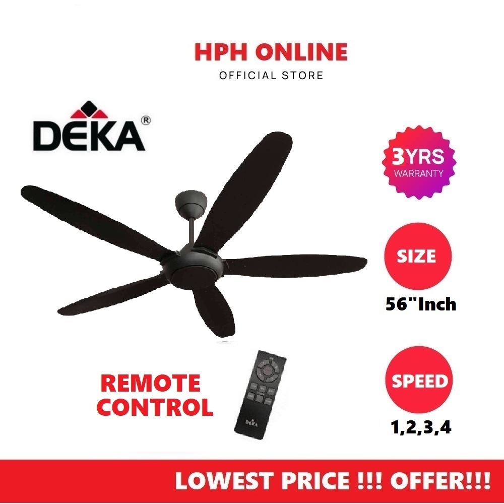 Deka Remote Control Ceiling Fan (42 Inch / 56 Inch) DKR 42 (DKR42