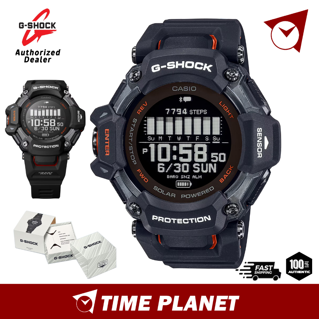[Official Warranty] Casio G-Shock G-Squad GBD-H2000-1A Black Resin Band ...