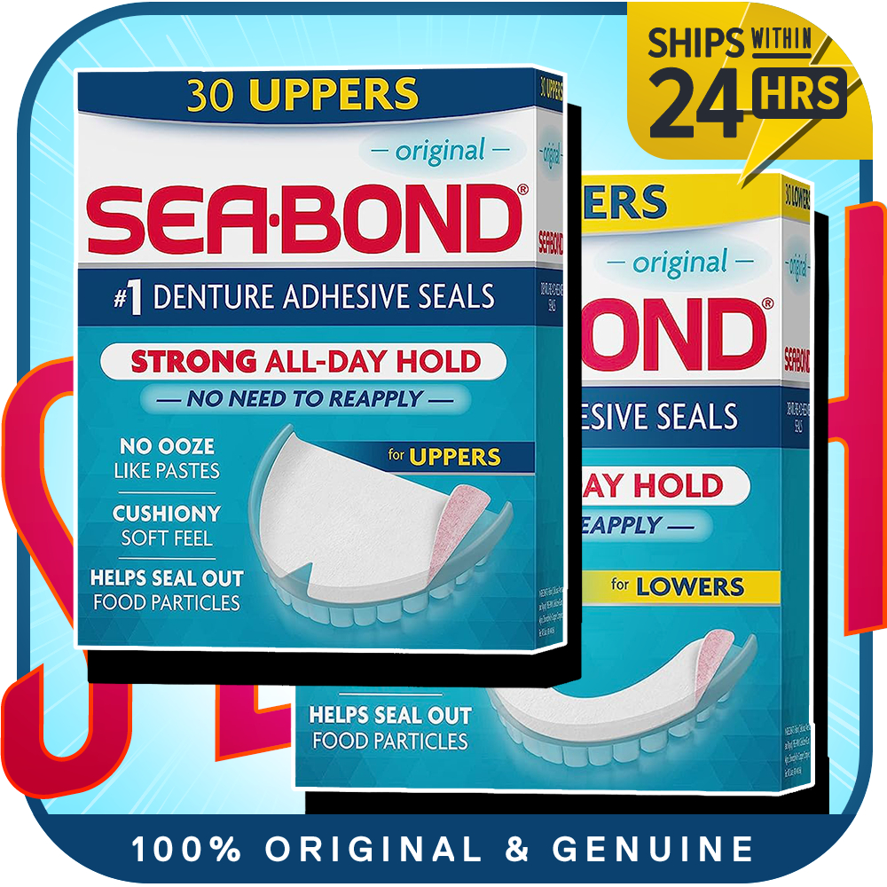 GENUINE SeaBond Secure Denture Adhesive Seals Original / Fresh Mint