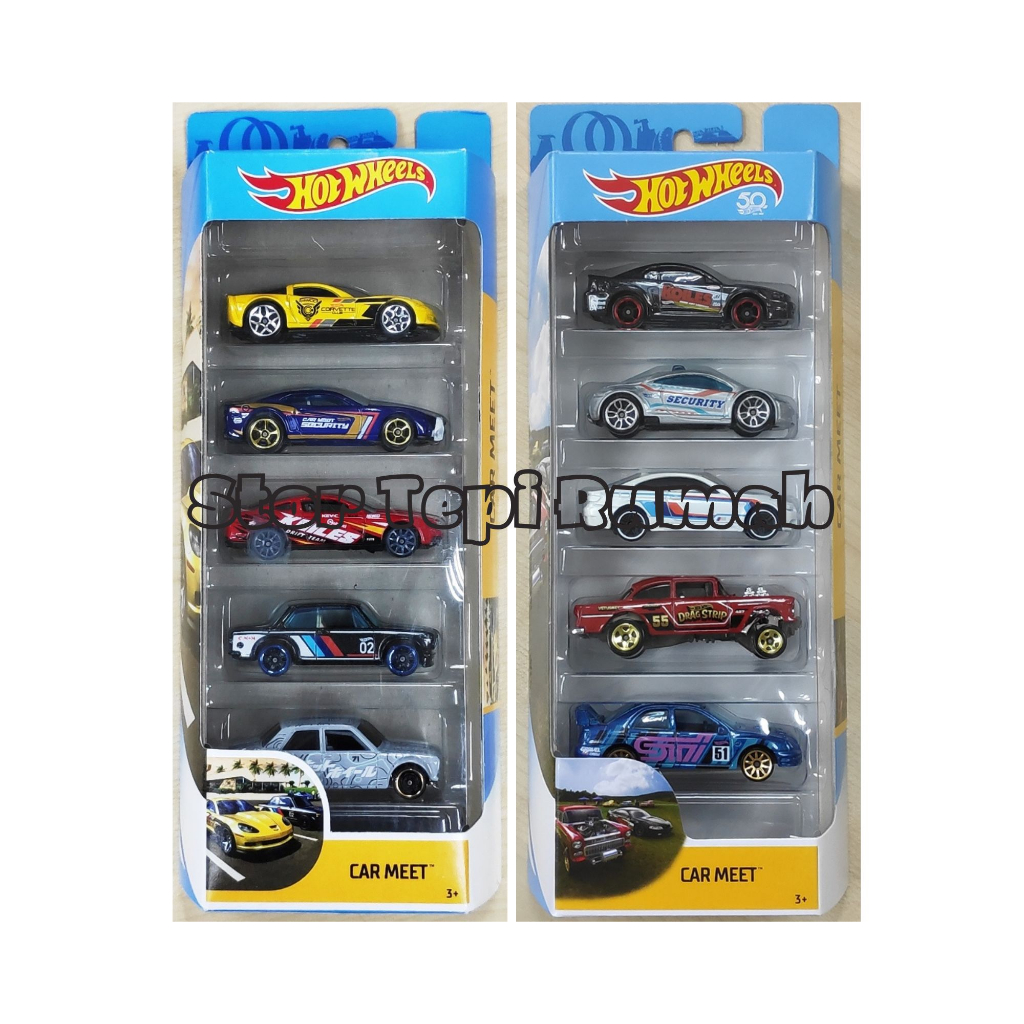 Hot Wheels 5-Pack Car Meet [HW 2018 2020 BMW Datsun Ford Mitsubishi ...