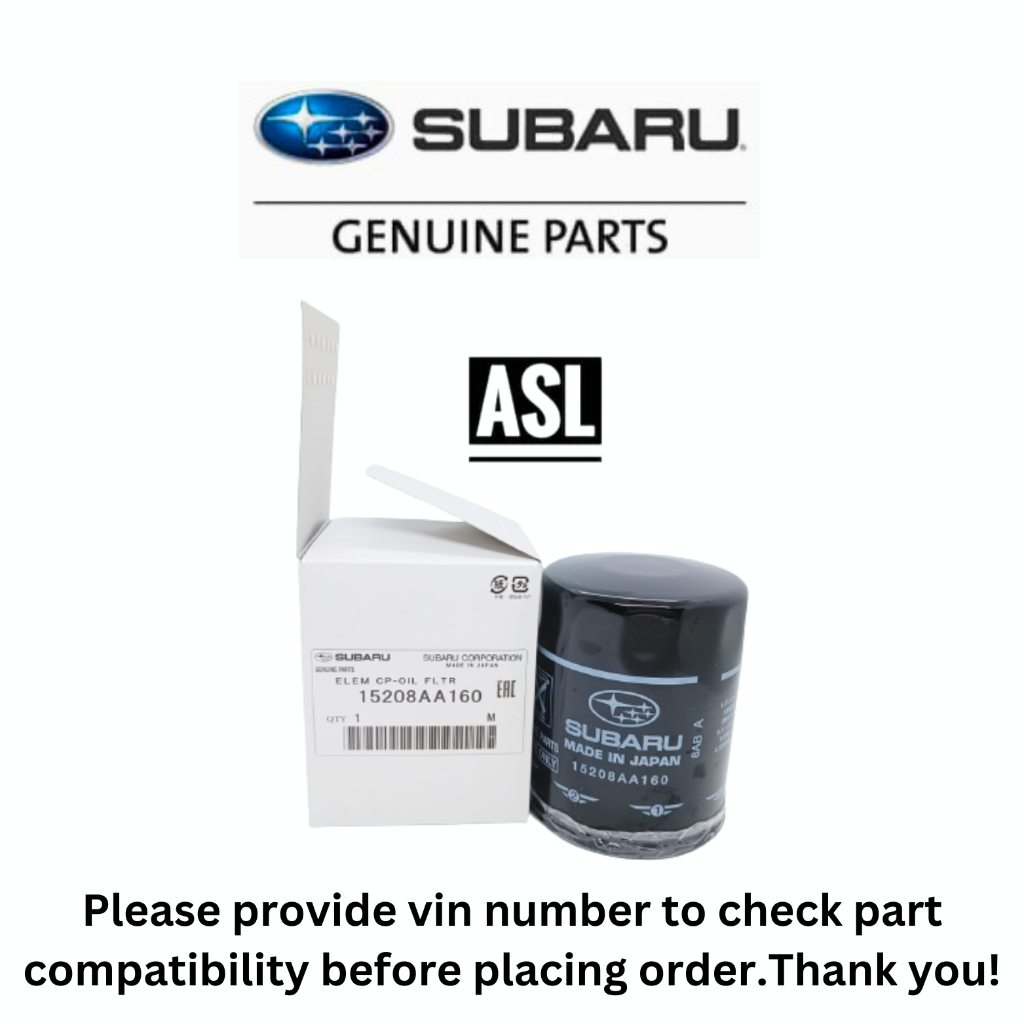 15208AA160 Genuine Subaru Oil Filter XV Forester | Shopee Malaysia