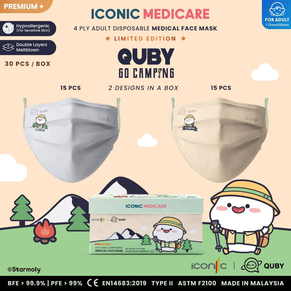 Hello Kitty - 50th Anniversary - Iconic Medicare - Adult / Kid - 4 Ply ...