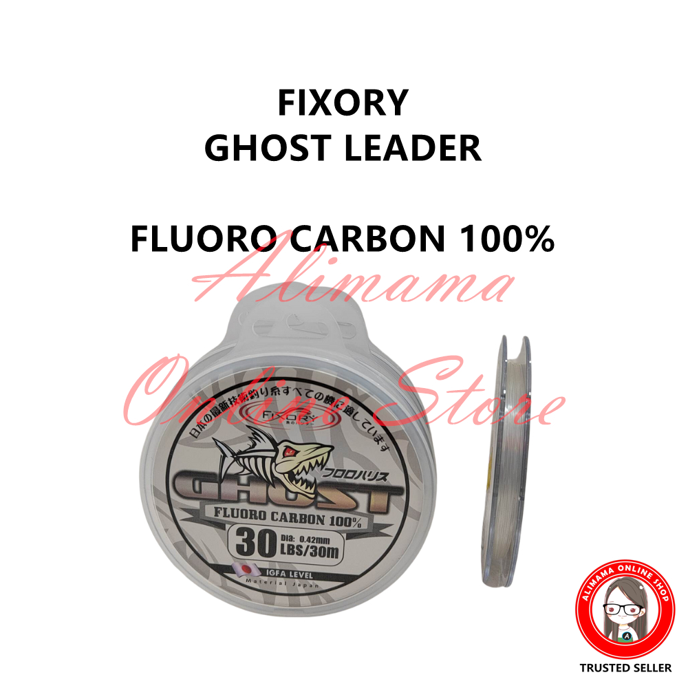 FIXORY GHOST 100% FLUOROCARBON LEADER LINE 30M FRESH & SALTWATER FISHING  LINE
