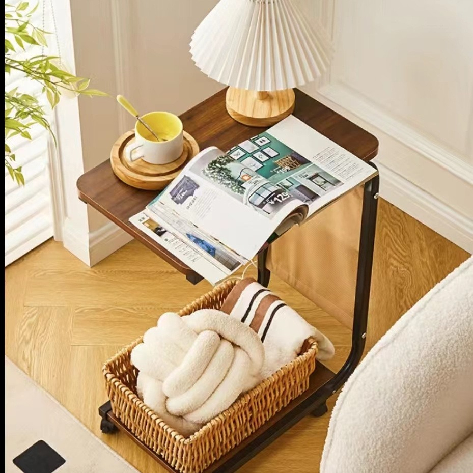 Side Table Small Coffee Table Movable Living Room Sofa Side Table