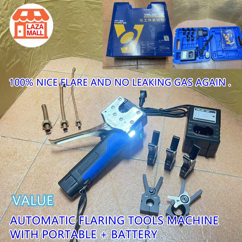 VALUE AUTOMATIC FLARING TOOL MACHINE Cordless Flaring Tool VEF-1 VET ...