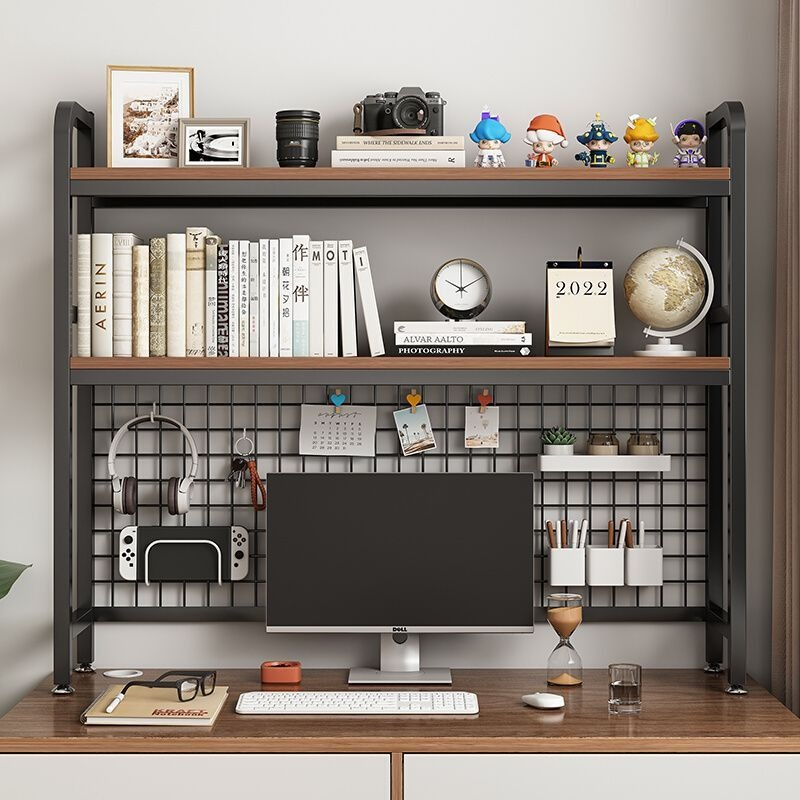 in Stock Table Shelf Rack Desk Bookshelf Desktop Storage Shelf ...