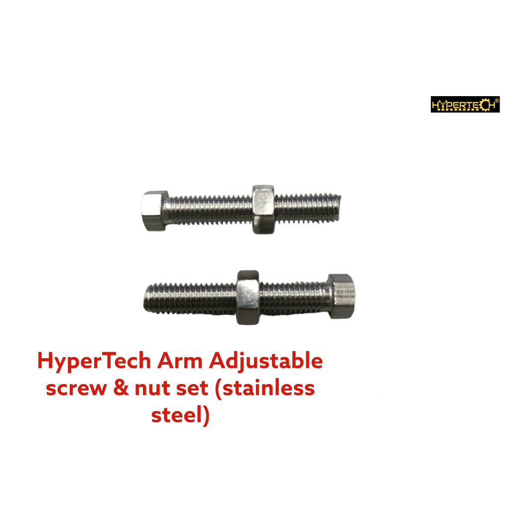 Hypertech Screw Adjuster & Nut Set Steel / Stainless Steel | Shopee ...