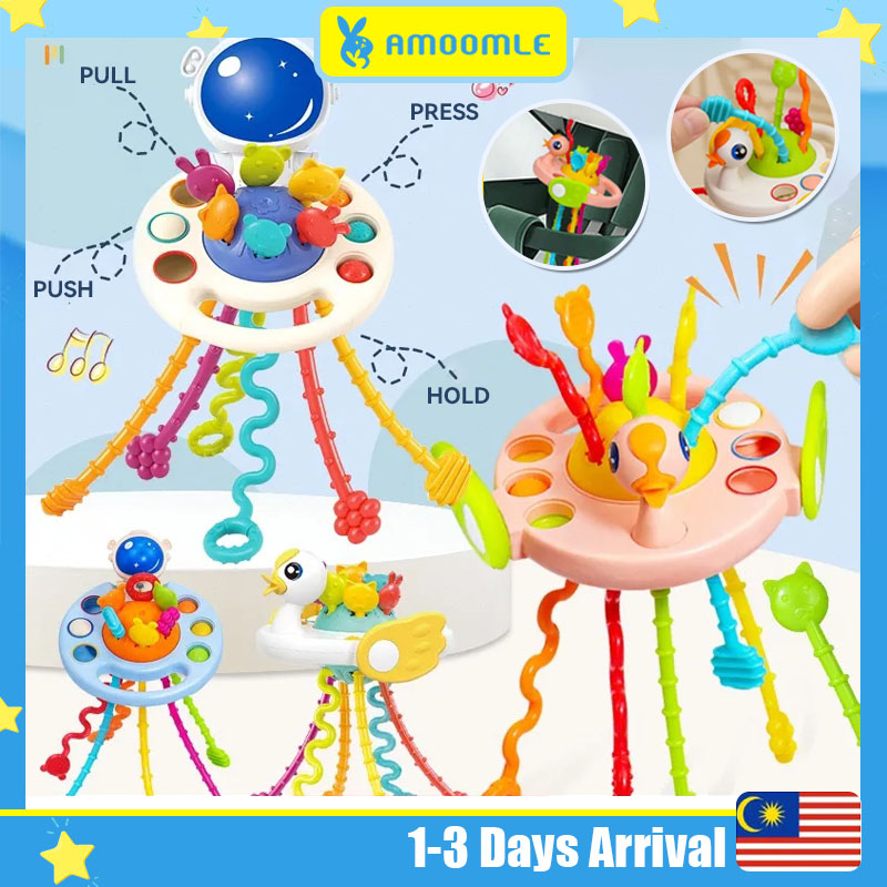Baby Finger Toy Busy Toy Pull String Sensory Toys Mainan Montessori ...