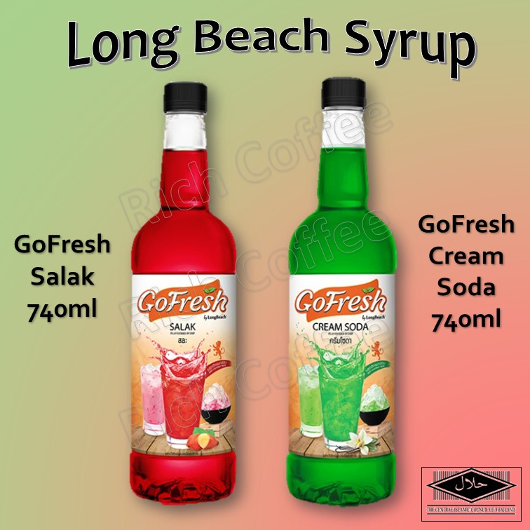 GoFresh Syrup!!! Salak Cream Soda Syrup 740ml Halal Best in Thailand ...