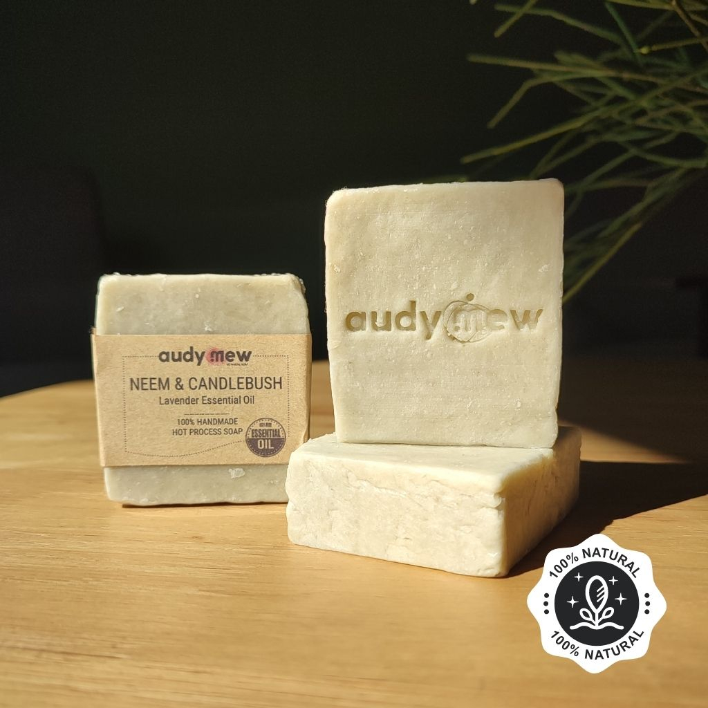 Neem Candlebush Gromwell Healing Handmade Soap for eczema psoriasis