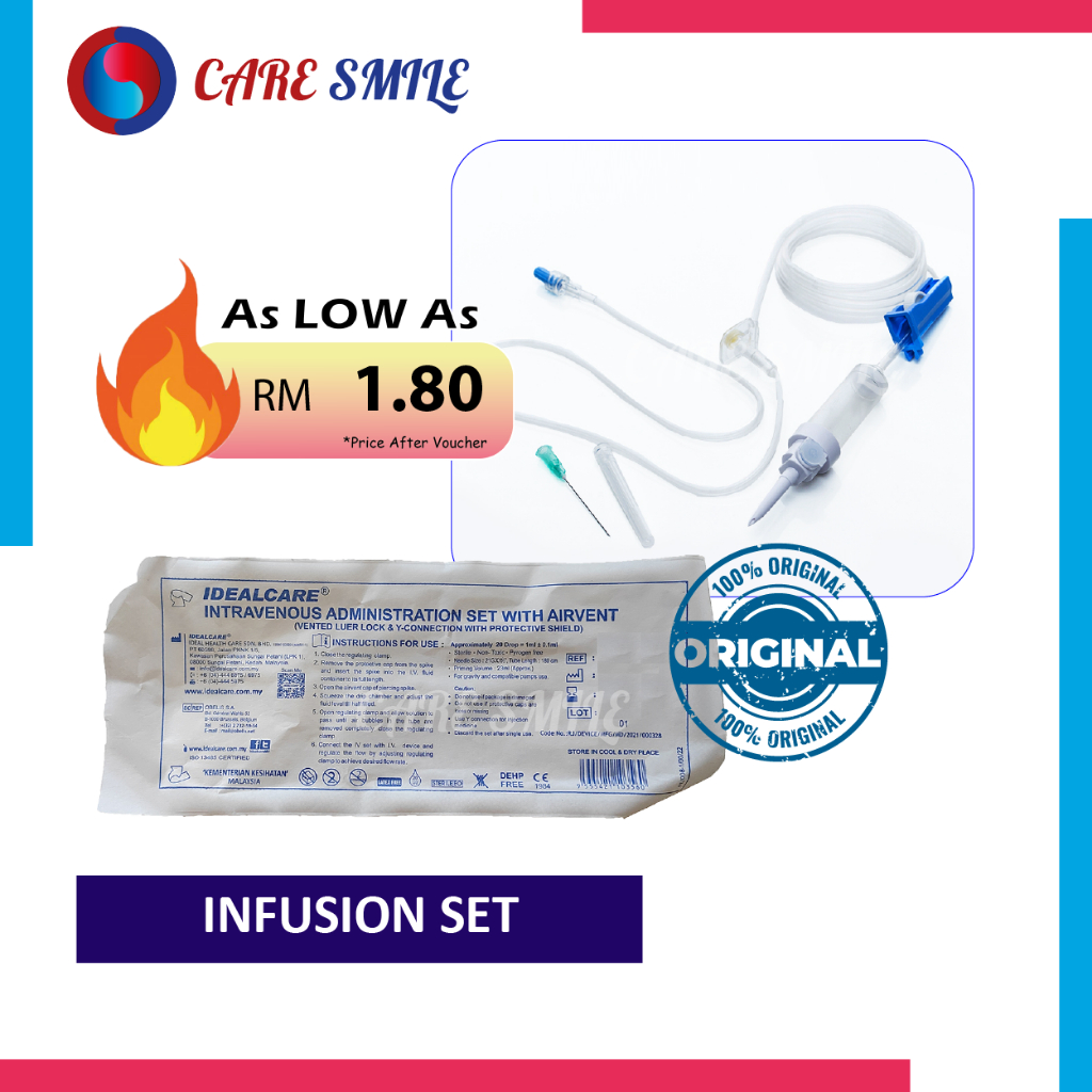 Infusion Set IV Drip for IV Intravenous Administration Use With 21G