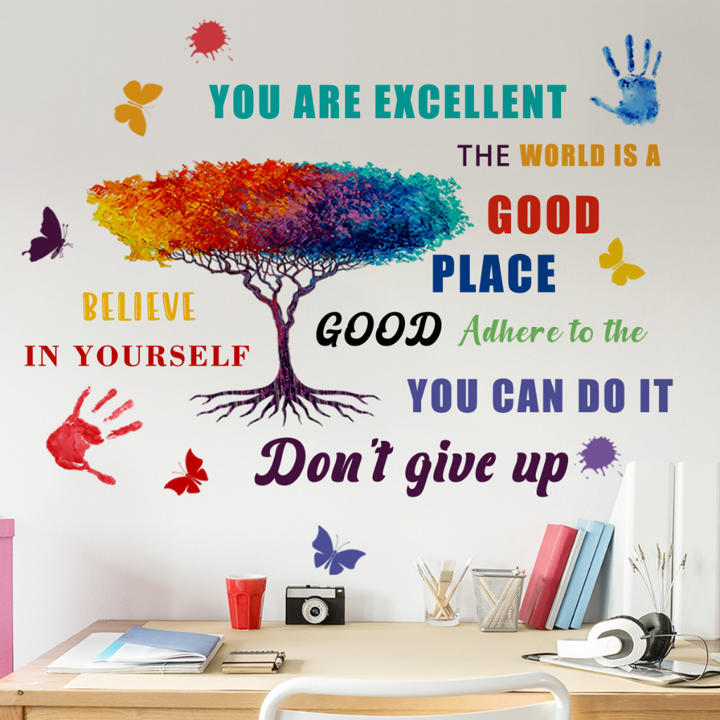Wall Stickers Inspirational Quotes Wall Decals Stickers, Motivational