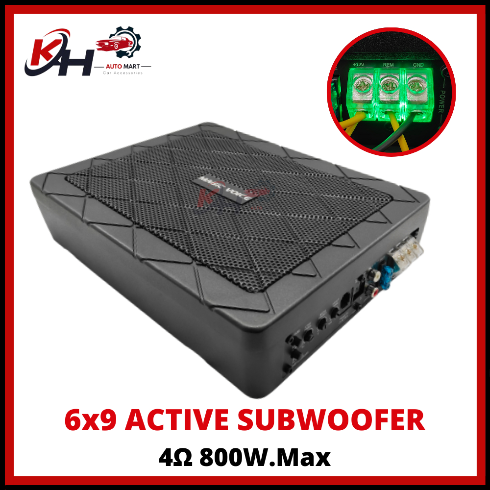 800Watts🔥6x9 Car Underseat Super Slim Active Subwoofer Bass High
