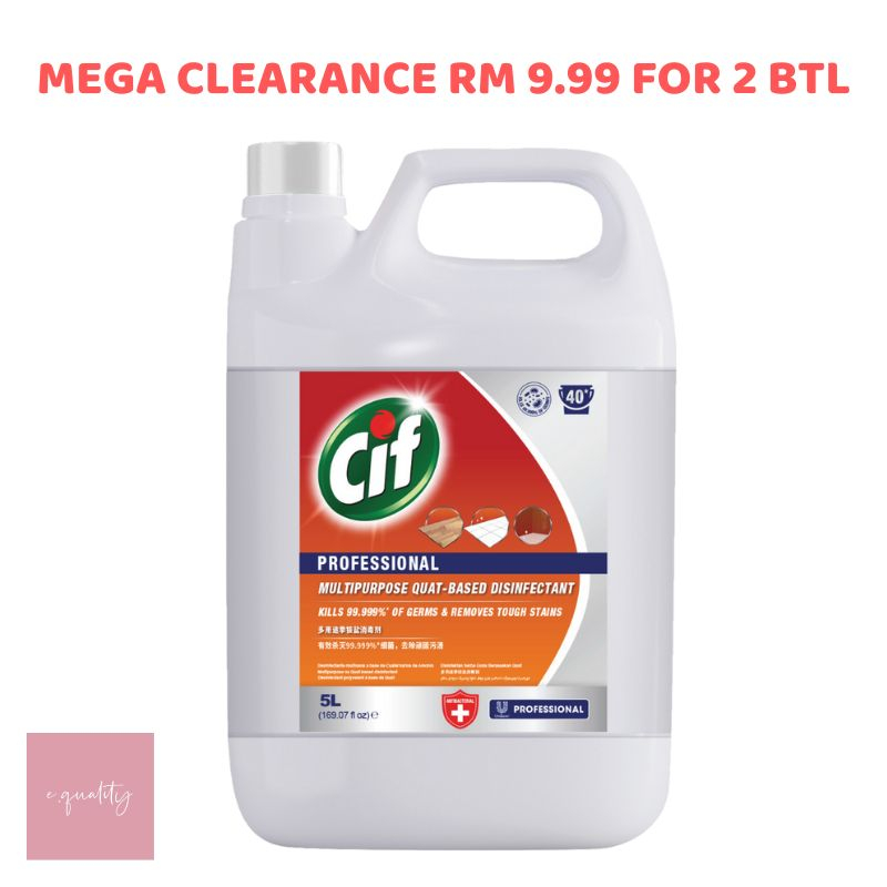 (READY STOCK) (2 BTL BUNDLE) CIF MULTI PURPOSE QUAT BASED DISINFECTANT