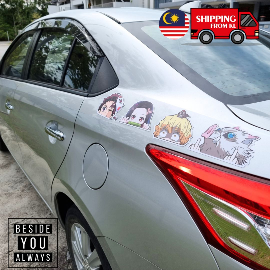 Demon Slayer Car Magnet Decal Sticker/Tanjiro/Nezuko/Inosuke/Zenitsu ...