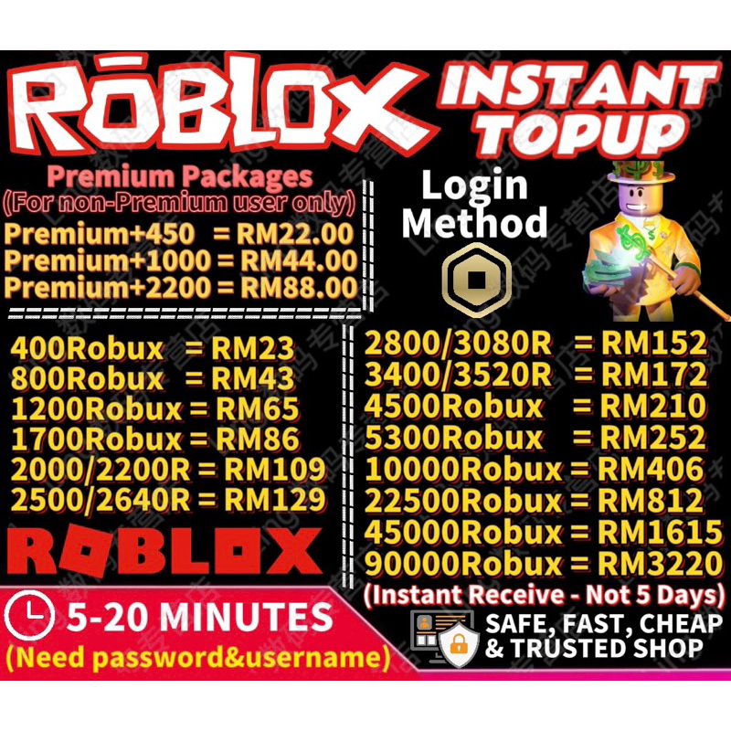 Roblox Gift Card Topup (RM 125), Hobbies & Toys, Toys & Games on Carousell