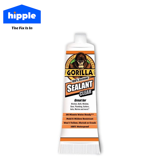 Gorilla Glue 108324 - Gorilla Waterproof Caulk & Seal - Clear (2.8oz)