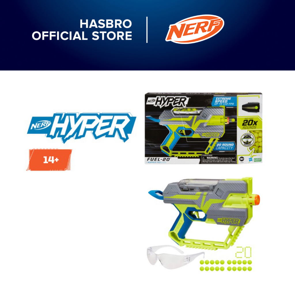 Nerf Hyper Fuel-20 Toy Blaster with 20 Rounds Ages 14 and Up