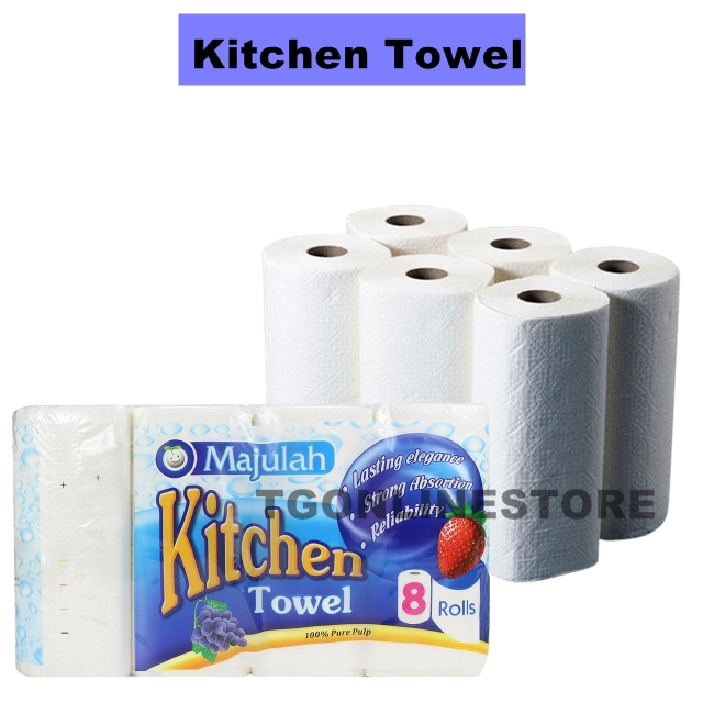 Kitchen Towel Tissue Roll/Tisu Dapur/Kitchen Towel 50's x 2 Ply 8rolls ...