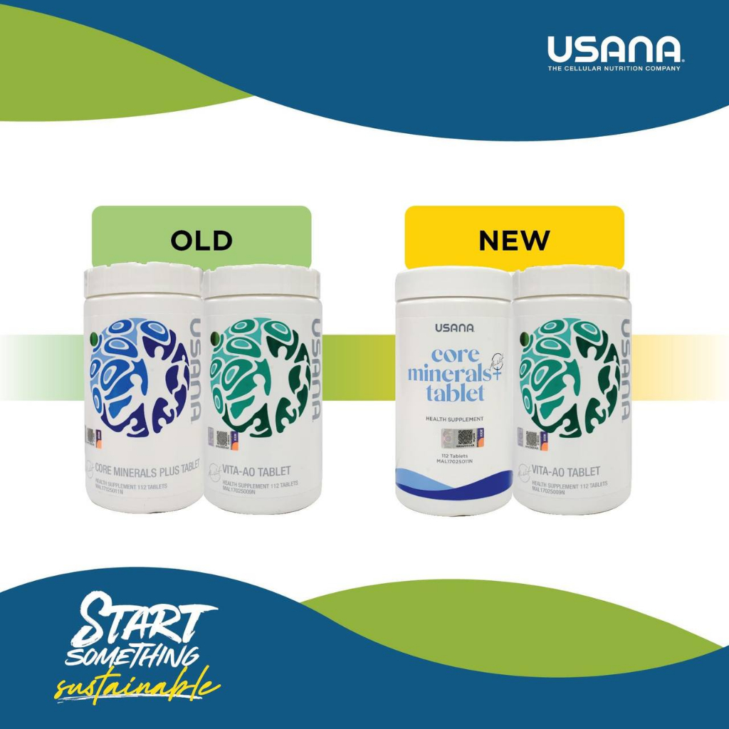 Usana CellSentials Core Minerals Plus + Vita AO 细胞基本营养素 (112 tablets