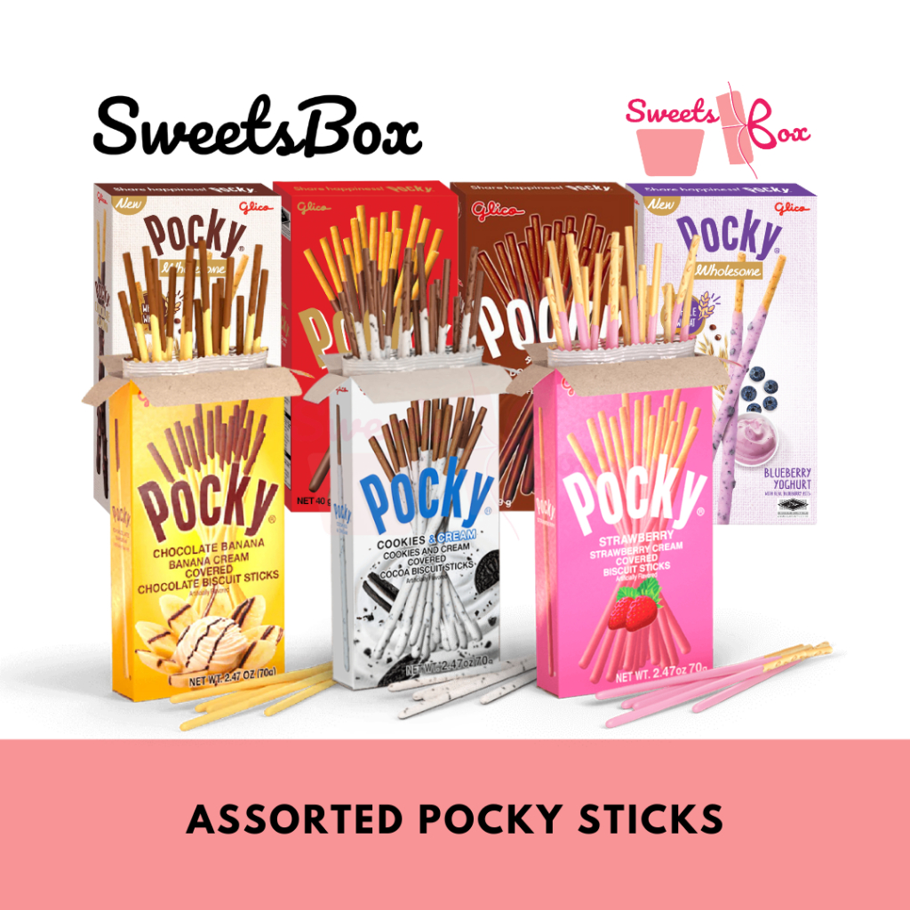 Sweetsbox | Assorted Pocky Chocolate / Strawberry / Blueberry / Matcha ...