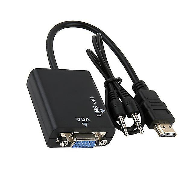 HDMI Male to VGA Female with Audio HD Video Cable Converter Adapter for ...