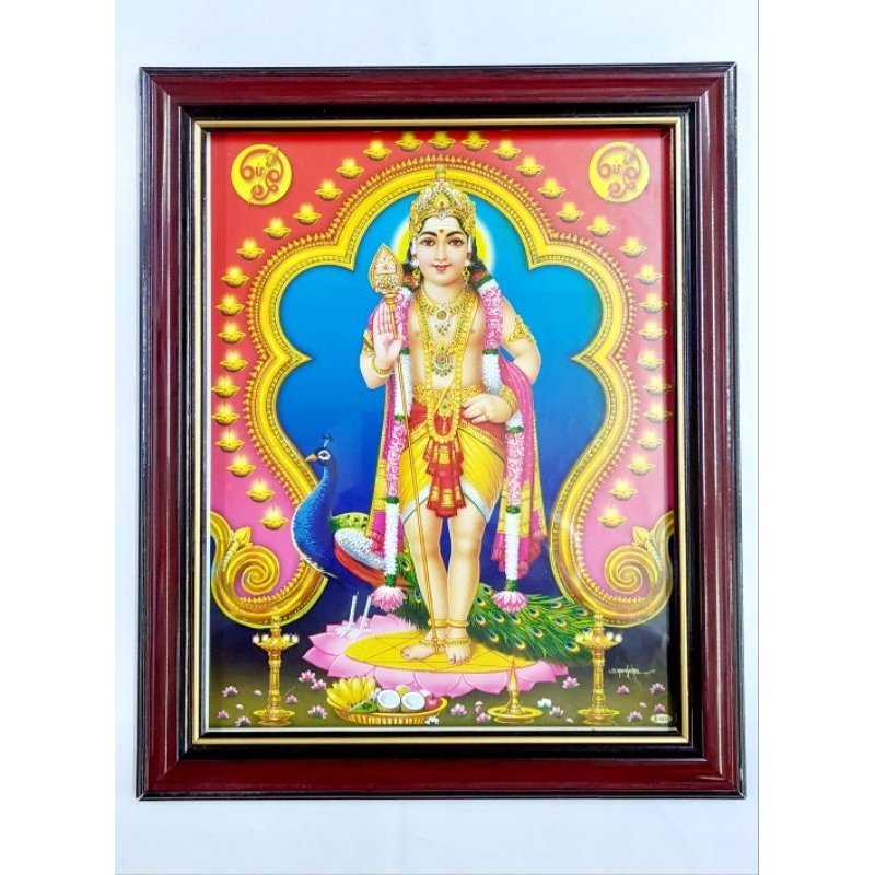 Murugan A4 Photo Frame with Glass Murugan Valli Thevanai Picture ...